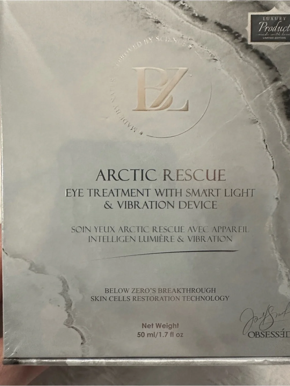 Arctic Rescue Eye Treatment with Smart Light & Vibration Device - Silver